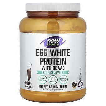 NOW Foods, Sports, Egg White Protein With BCAAs, Creamy Chocolate, 1.5 lbs (680 g)