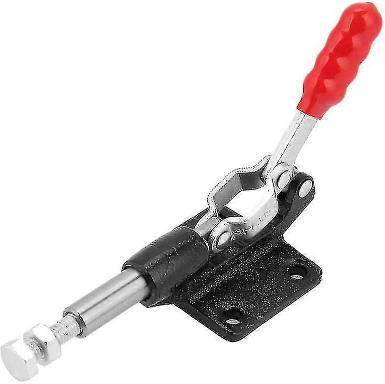 Toggle Clamp Iron Quick Fix Toggle Clamp Zinc Plated Locking Push-pull Action Hand Tool (red) (1pcs)