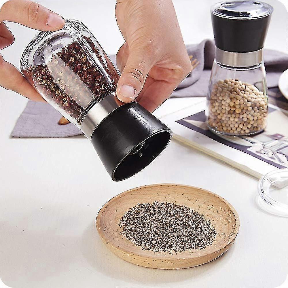 1pcs Refillable Salt Grinder/pepper Grinder/shaker/ Dispenser- Black
