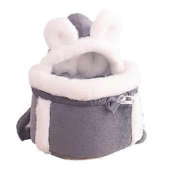 Mochila portadora de animais compatível com cães e gatos filhotes quentes de inverno saco de estimação d