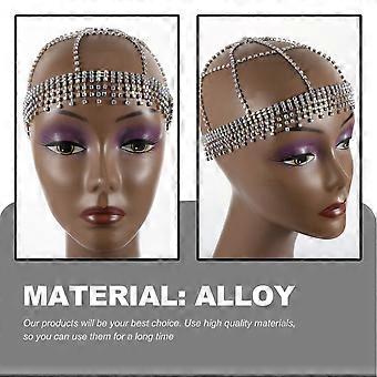 Rhinestone Mesh Headpiece Miss Girl Headgear Alloy