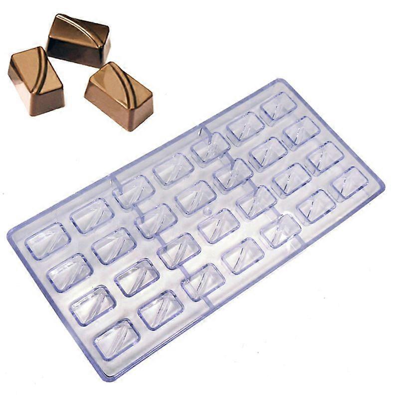 28-Cavity Rectangular Chocolate Mold for Baking and Candy