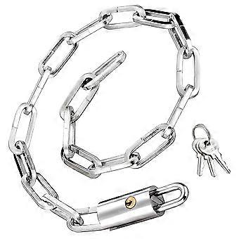 Portable Bike Chain Lock Chain Lock for Bike Safety Use Silver