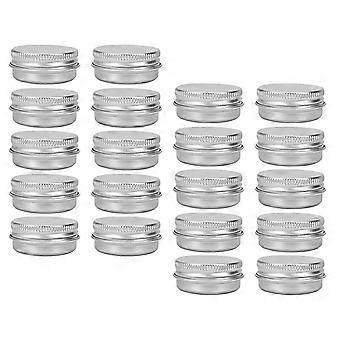 Metal Round Tins for Storage Use 30Pcs Aluminum Caps Secure Cream Jar