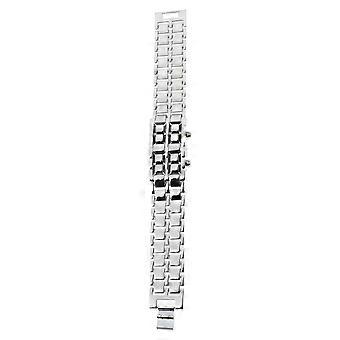 Lava Style Men Watch LED Digital Bracelet Watch Chic Retro Gift Watch (Red LED)
