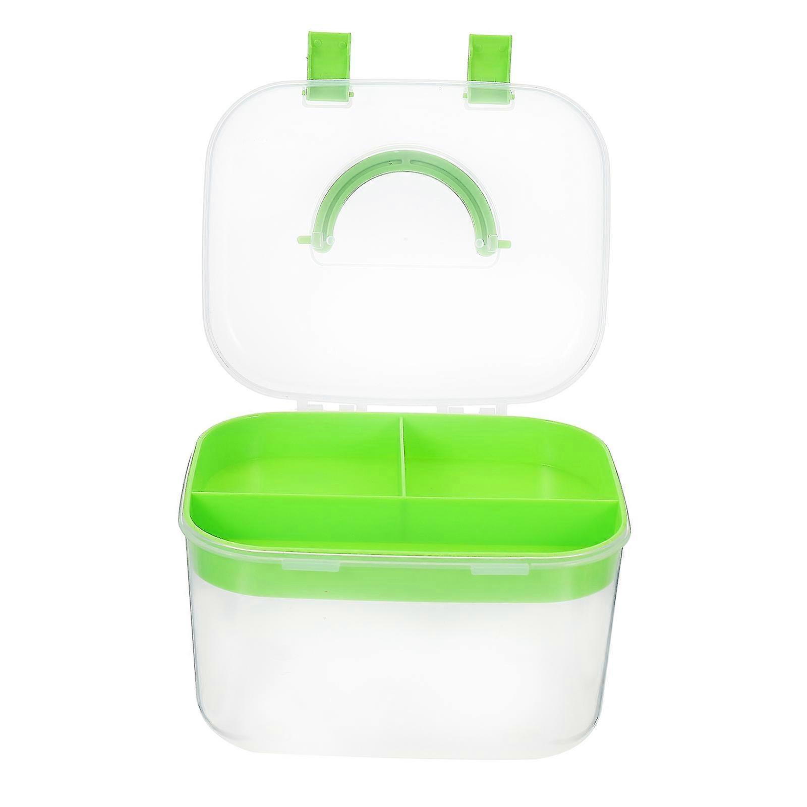 Double Layer Storage Box 2Pcs for Medicine Storage Portable Use
