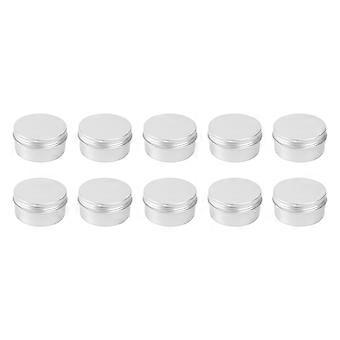 Mini Aluminium Box Cream Jar for Storage 10Pcs Sealed Cosmetic Case