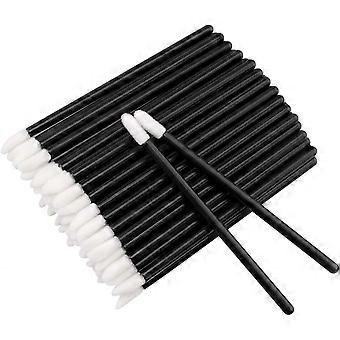 Wegwerp Lippenborstels Lippenborstels, Wegwerp Lippenborstel Applicator Lippenborstel Perfecte Make-up Tool Kits, Guazhuni 100 STKS Zwart