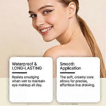 Der braune Gel-Eyeliner-Stift mit ultrafeiner Spitze zeichnet sanft und natürlich eine weiche Linie und ist perfekt für das tägliche Augen-Make-up von Anfängern geeignet.