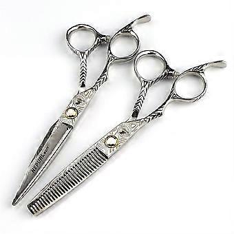 Professional Hair Cutting Scissors Set 6.0 Inch Stainless Steel Shears with Precision Blades