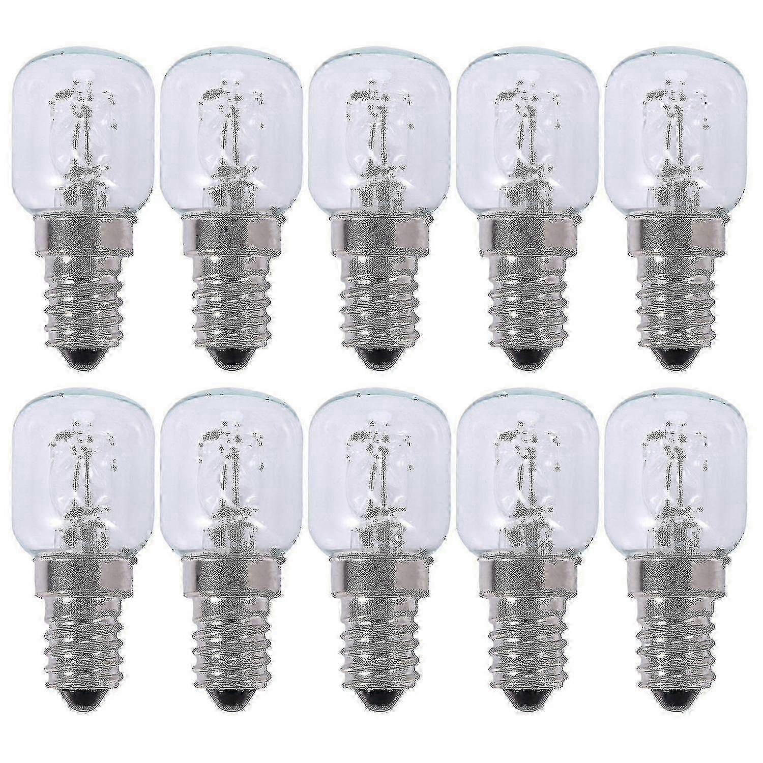 E14 25W Halogen Bulb 500C High Temp Resistant Bubble Light 10 Pack