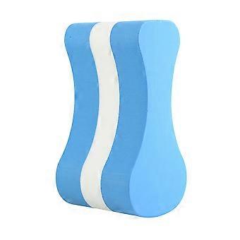 Boia de perna em formato de oito para treinamento de natação, ideal para nadadores iniciantes.