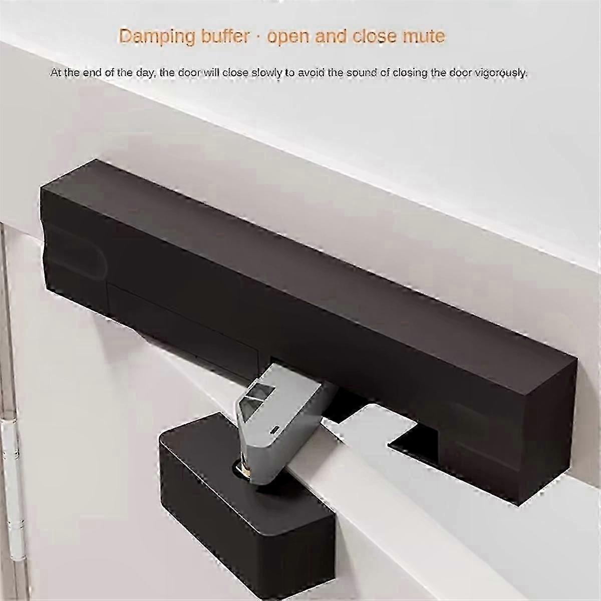 Automatic Door Closer with Stopper and Latch compatible with Left Hinge