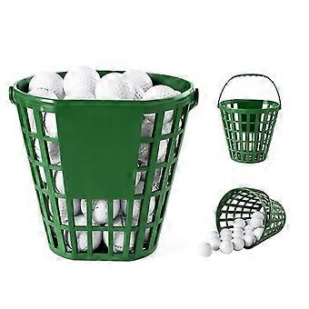 Golf Ball Basket, Flat-Sided Portable PP Plastic Storage Holder for 50 Balls, Practice and Driving Range