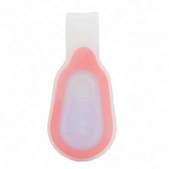 LED Safety Warning Light Silicone Gel Orange Night Cycling Running Backpack