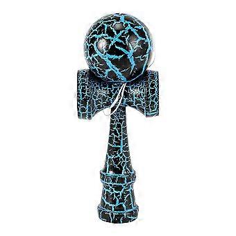 Wooden Toy Outdoor Sports Kendama Toy Ball Children and Adults Outdoor Ball Sports Crack Beech Wood Colorful Design Black and Blue_fgz