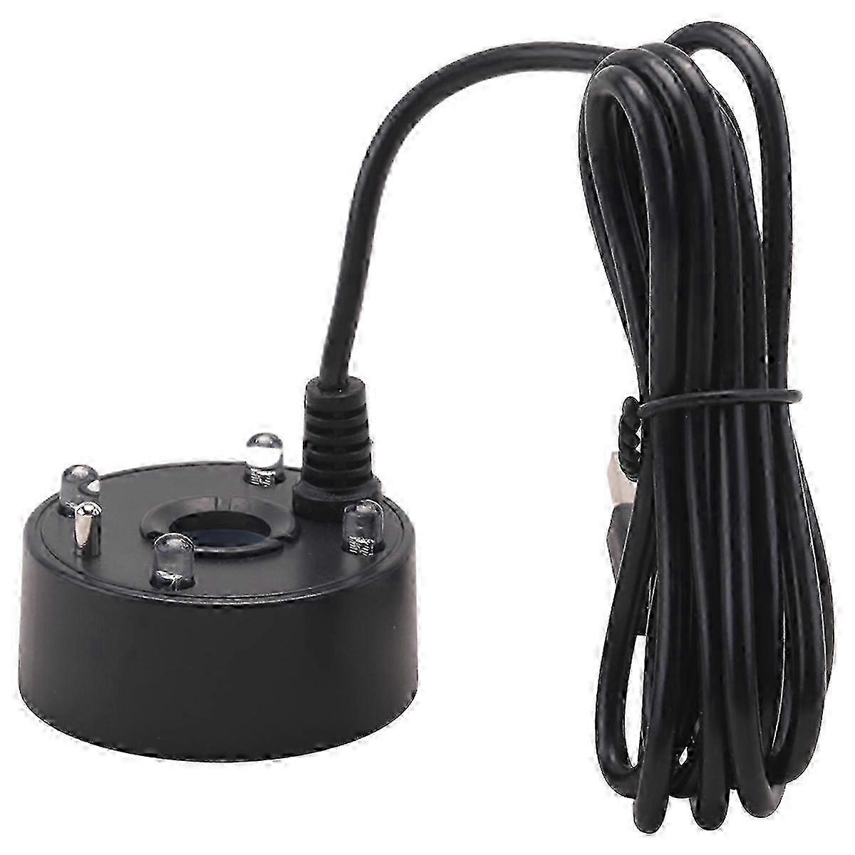 Multicolor LED Mist Maker, USB Powered Mini Fog Machine Black