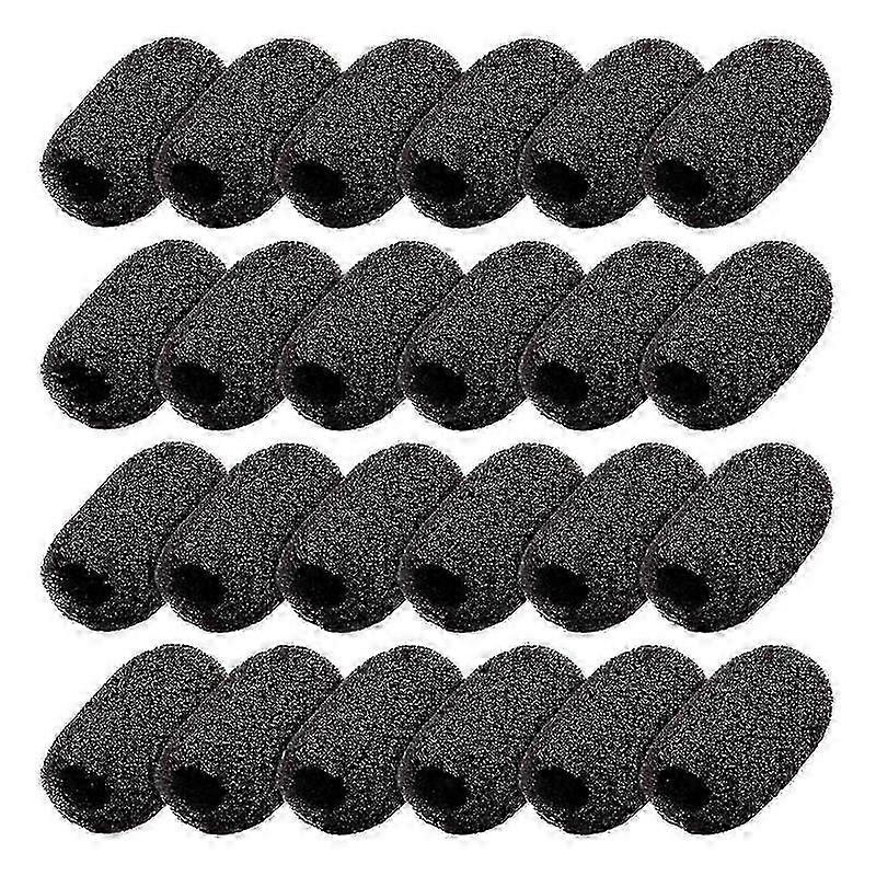 Mini Foam Windscreens for Lapel Microphone 24 Pack