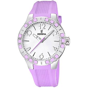 Festina Dream Quartz Analog Woman Watch with F16676/2 Rubber Bracelet