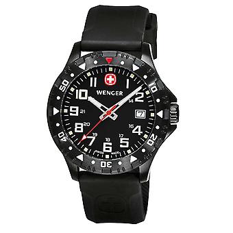 Off Road 3-hænder Quartz analog mand ur med 79304W gummi armbånd