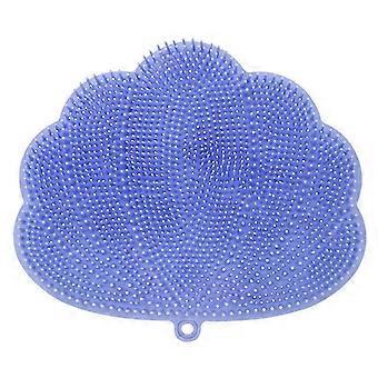 Esponja de silicone para esfregar costas e pés, para fixar na parede.