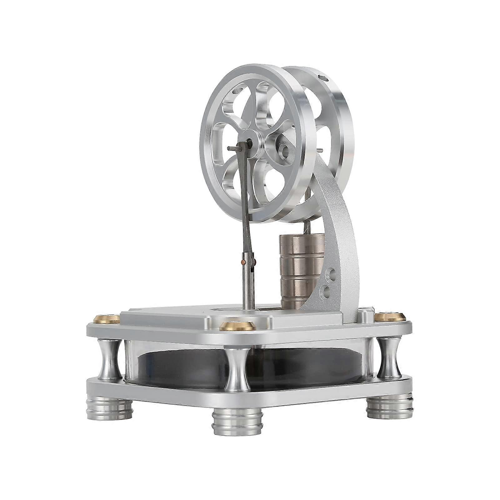 Stirling Engine Model Kit with Dual Generator Function for STEM Learning and Low Temperature Operation