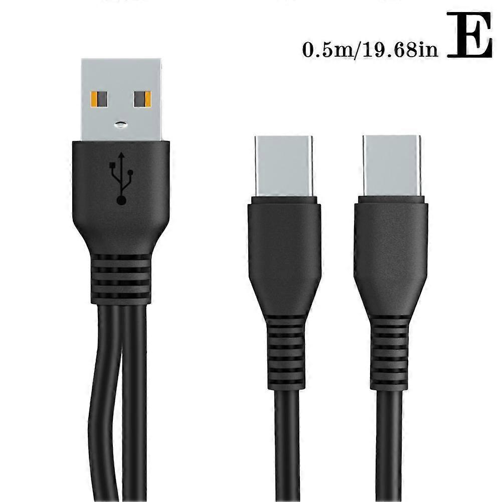 Dual-Head USB-C Cable Fast Sync