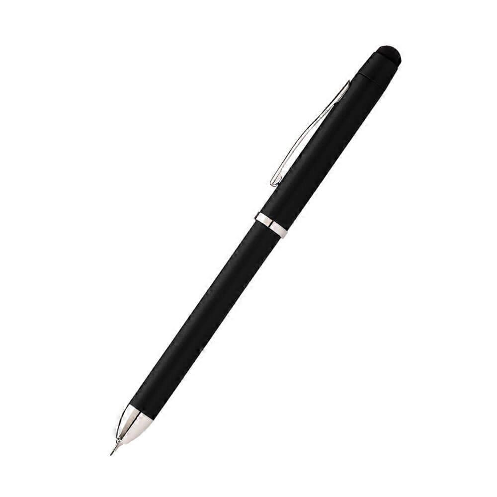 SATIN BLACK Tech3+ Premium Classic Design Multifunktionsstift mit breitem 8-mm-Stift
