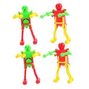 Wind Up Dancing Robot Toys for Kids Set of 4 Battery  Mechanical Fun Gift for Birthday or Christmas