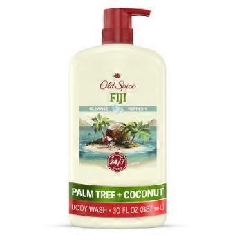 Old Spice Body Wash voor mannen - Fiji met palmboom, frisse/tropische geur - 532 ml.