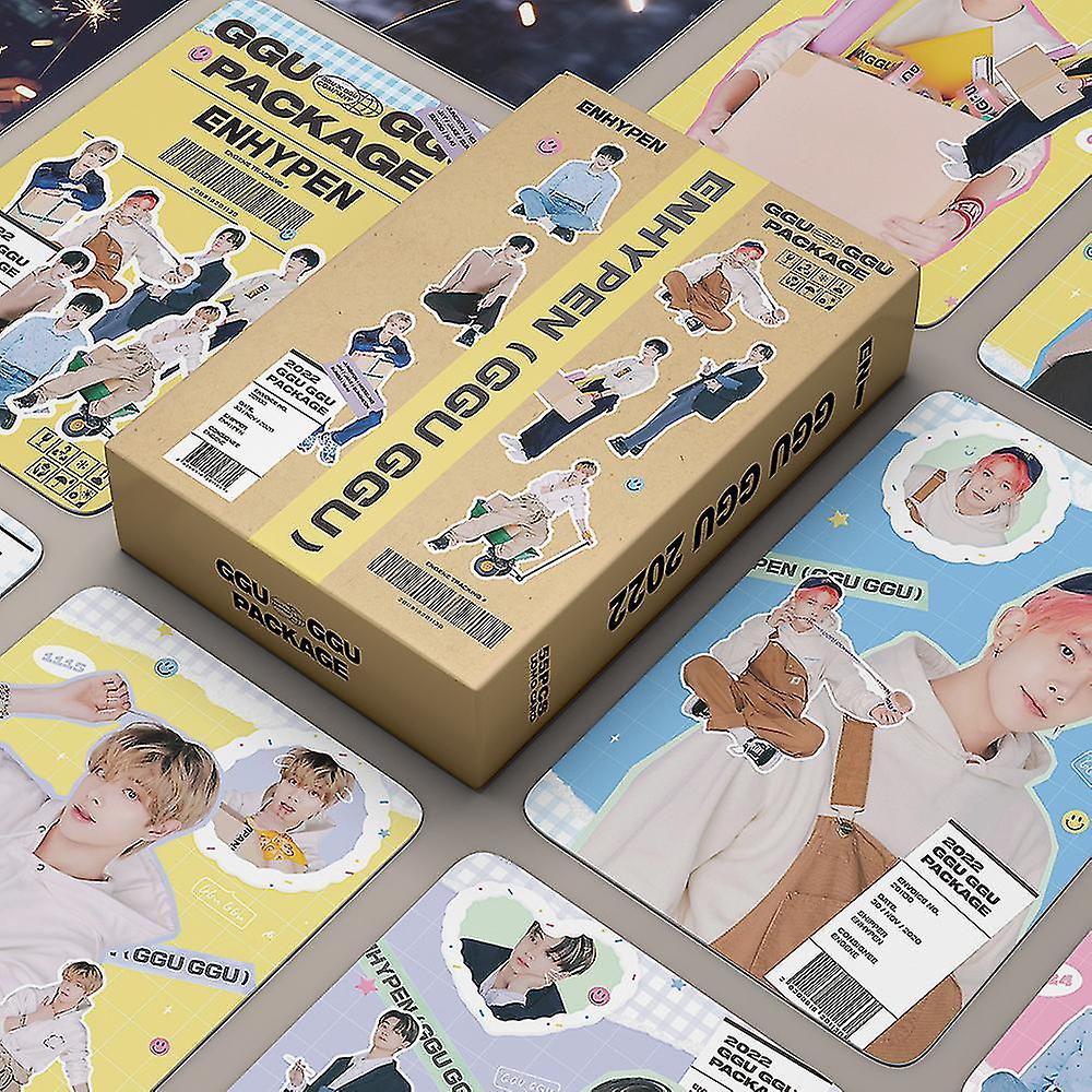 Lanbena Enhypen 55pcs Ggu Lomo Card Holder/kpop New Album Size: Problem Enhypen Fan Photo Card