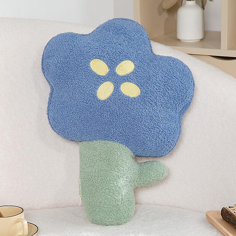Ins Flower Pillow Cushion Soft Stuffed Car Seat Tulip Cloud Shape Chair
