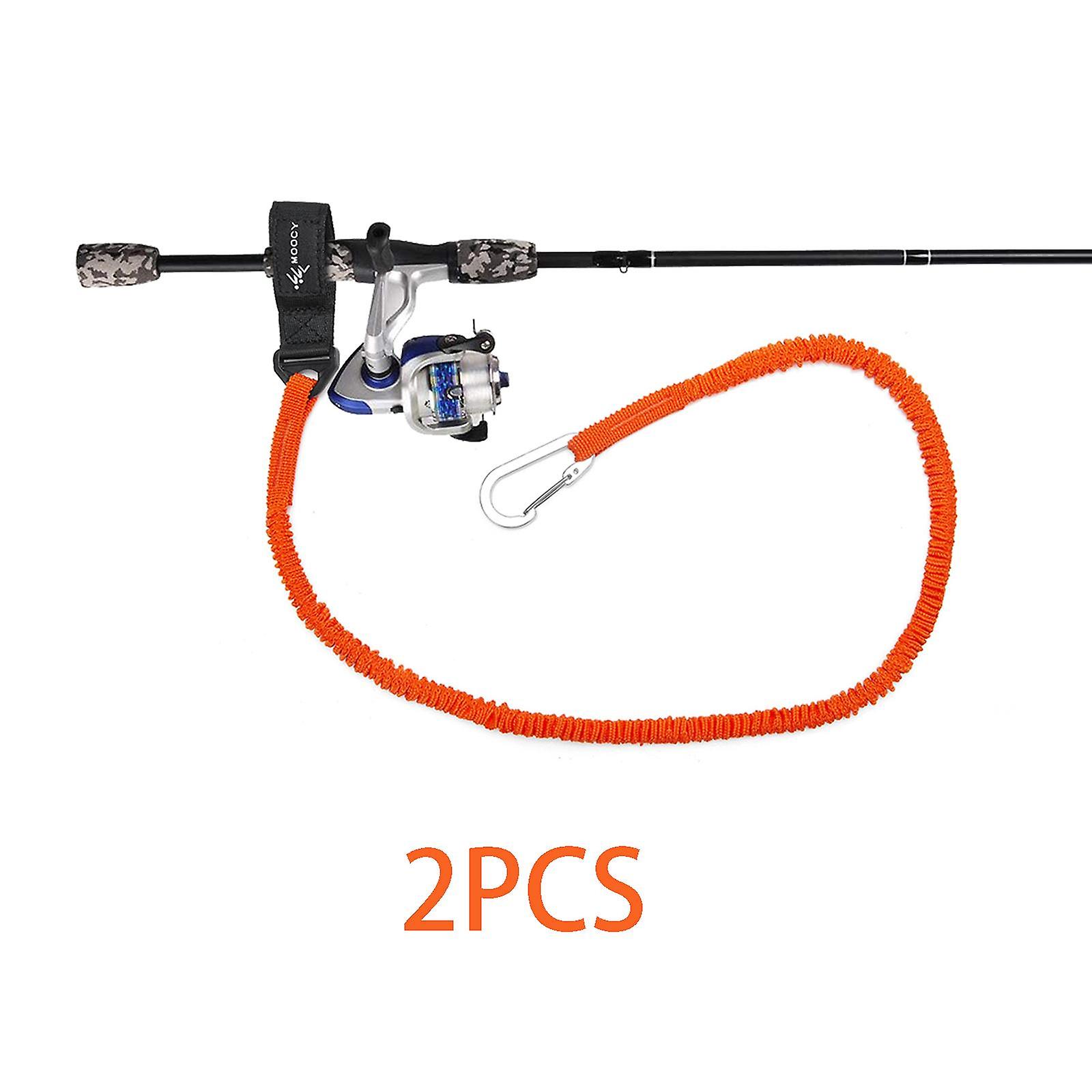 كاياك مجداف مقود سلامة الحبل الصيد رود الزورق الصيد رود حامل 2 قطع