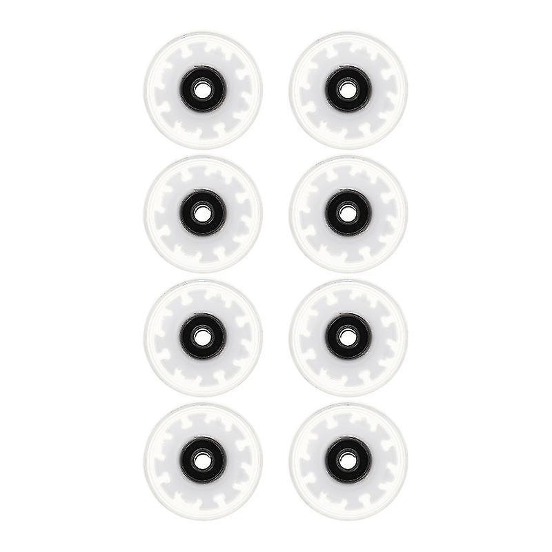 6X6cm White Wrenches 1 Set Of Professional Skates Replacements Double-row Luminous Wheels Damping Gl