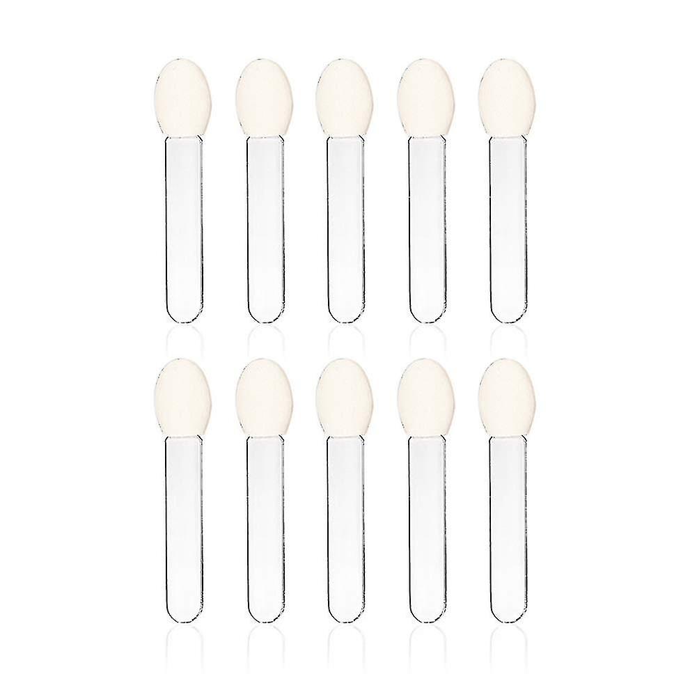 Disposable Eye Shadow Brushes Makeup Applicator Sponge Transparent Beauty Tools 10pcs/set
