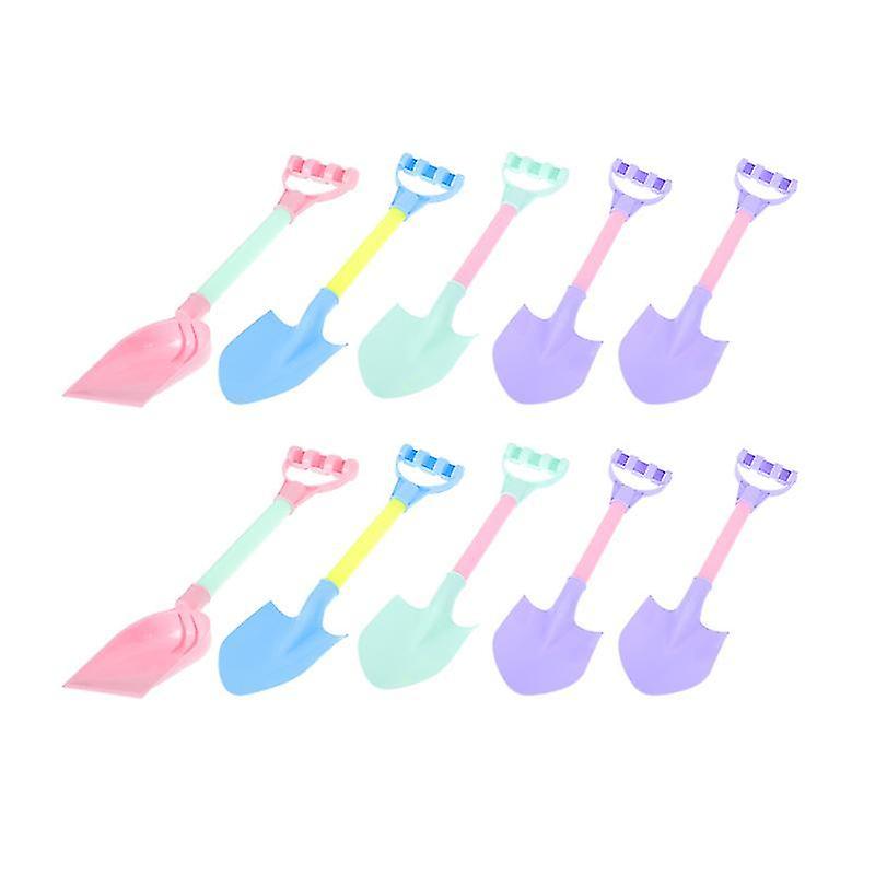 35X10cm Random Color Snow Shovels 10 Pcs Children Snow Shovel Plastic Snow Removal Shovel Beach Sand