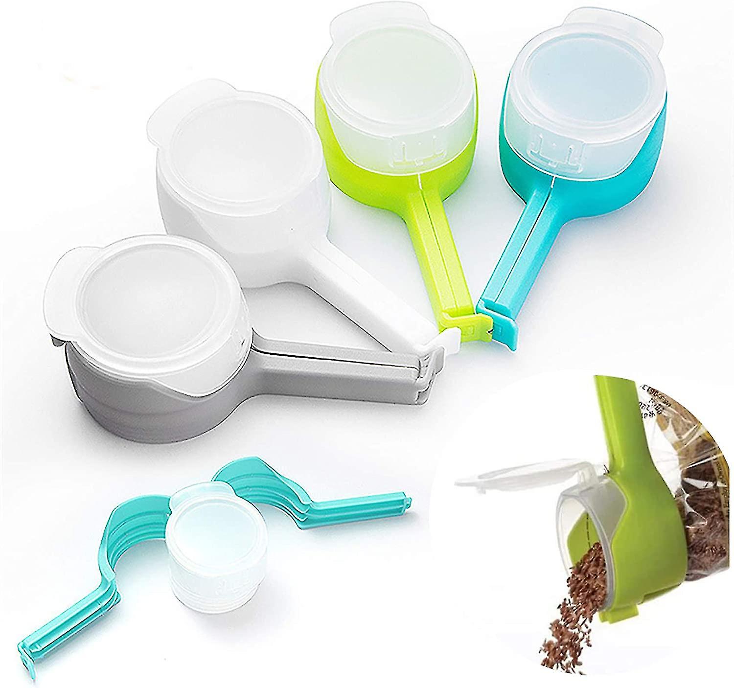 Sealing Clips, Bag Clip With Pour Spout, Assorted Colours