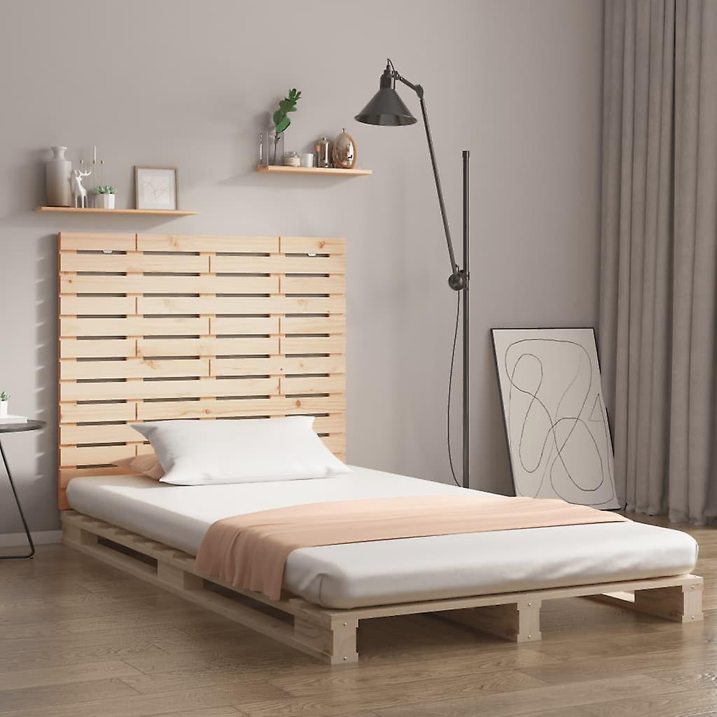 Wall headboard 81x3x91.5 cm solid pine wood