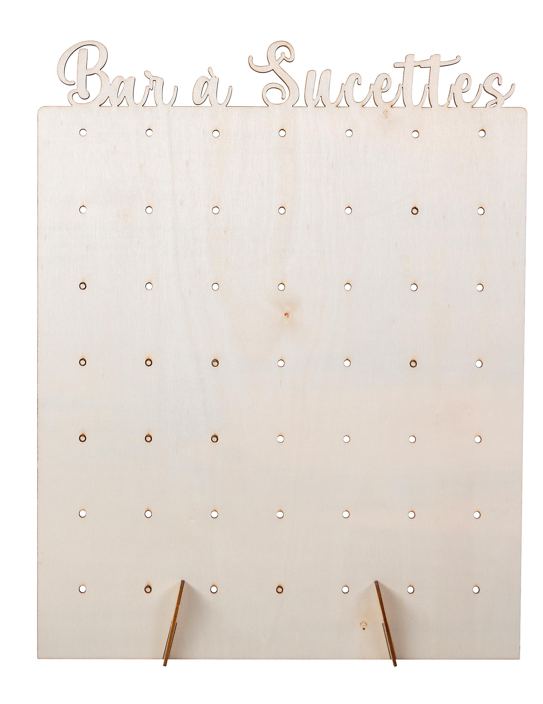 Wooden lollipop display 40 x 30 cm