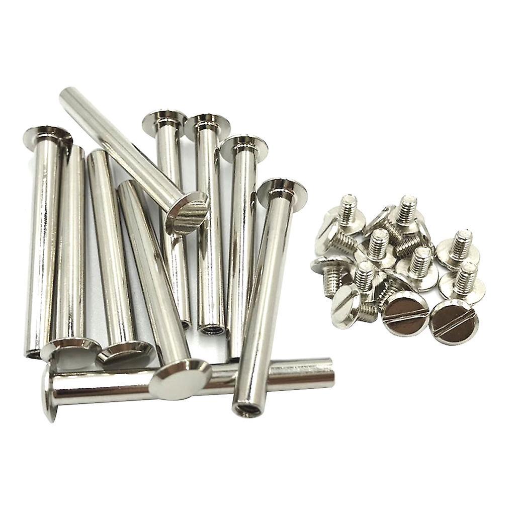 10 Sets Posts Binding Screwback Rivets for Scrapbook Booking Binding 10x40mm