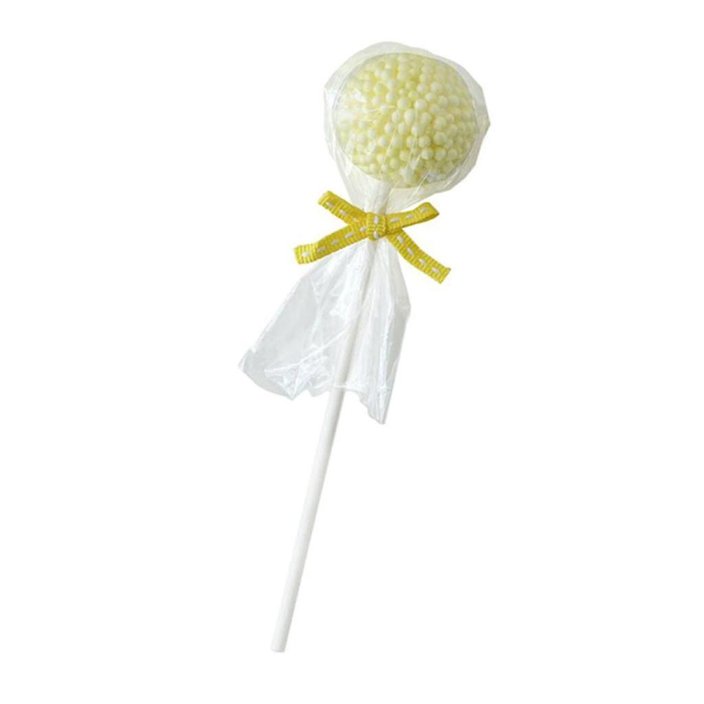 Simulation Fake Candy Artificial Candy Lollipop Dollhouse Decor  Yellow