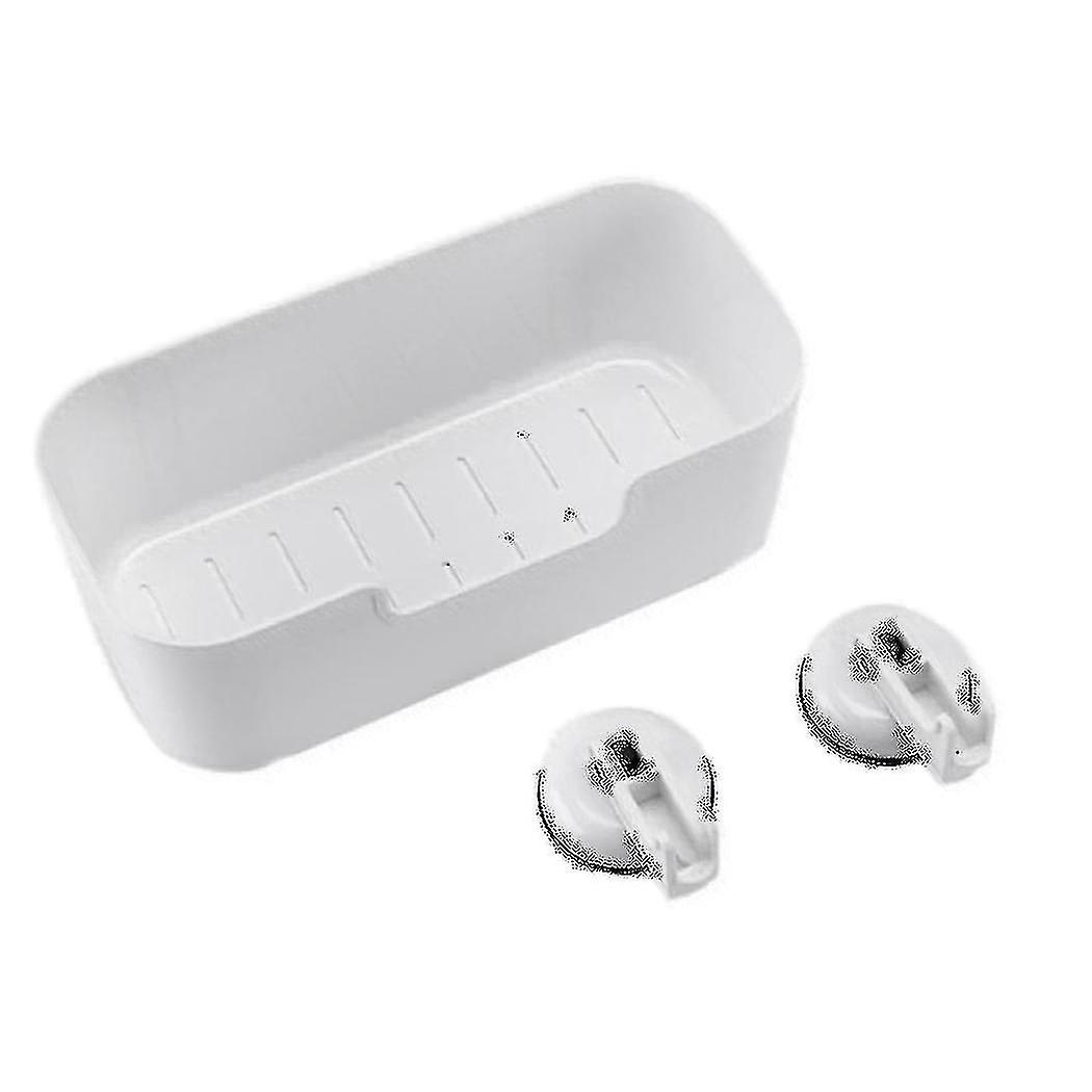 Bathroom Vacuum Strong Suction Cup Shelf Removeable Suction(white)