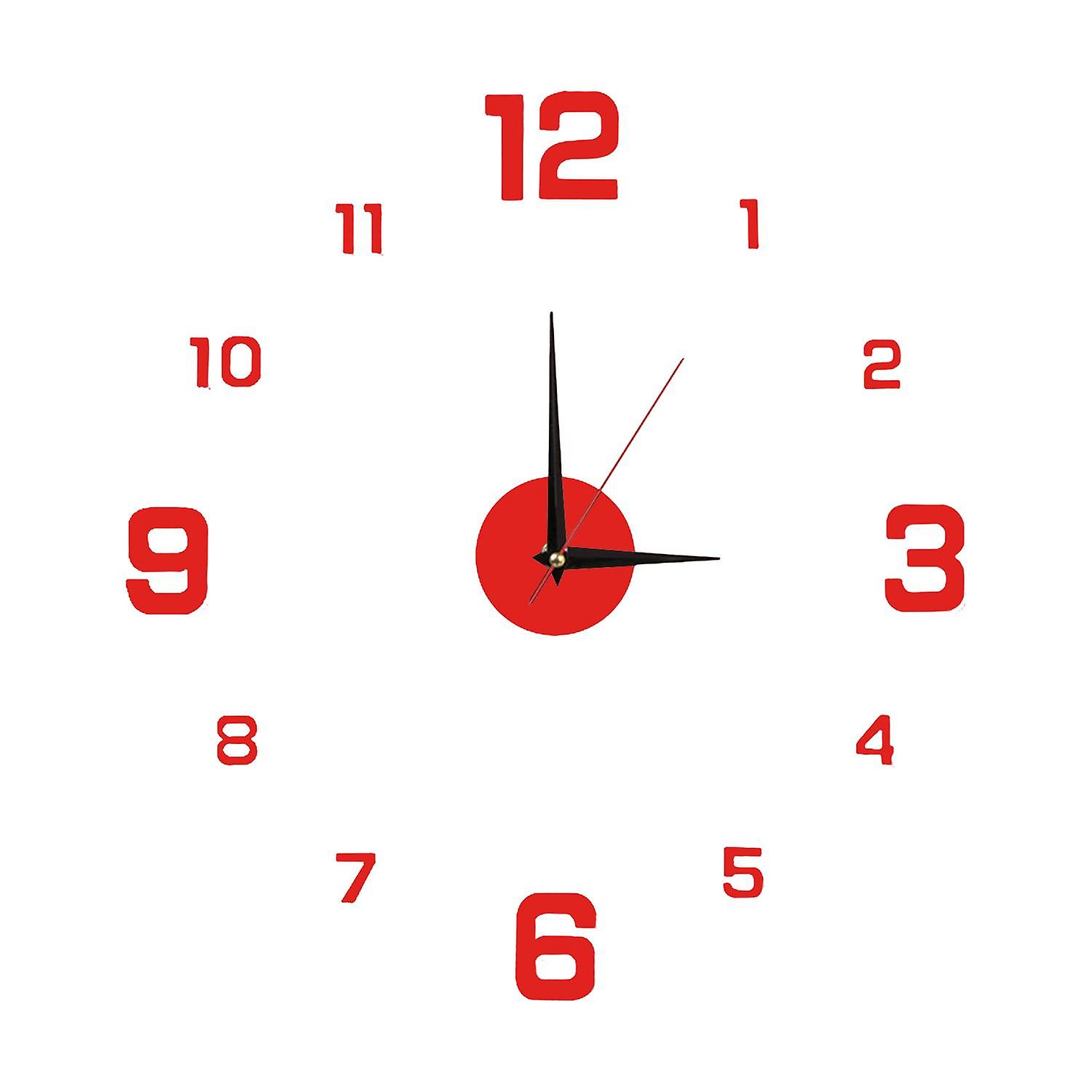 Wall Clock Precise Mute Decorative Punch-free Nordic Style Luminous Hanging Clock for Living Rooms