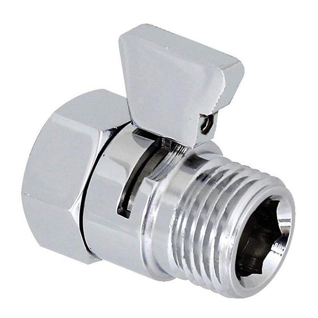 Shower Flow Control Valve Shut Off Valve Water Flow Control With Brass Handle For Handheld Shower Head Or Bidet Sprayer