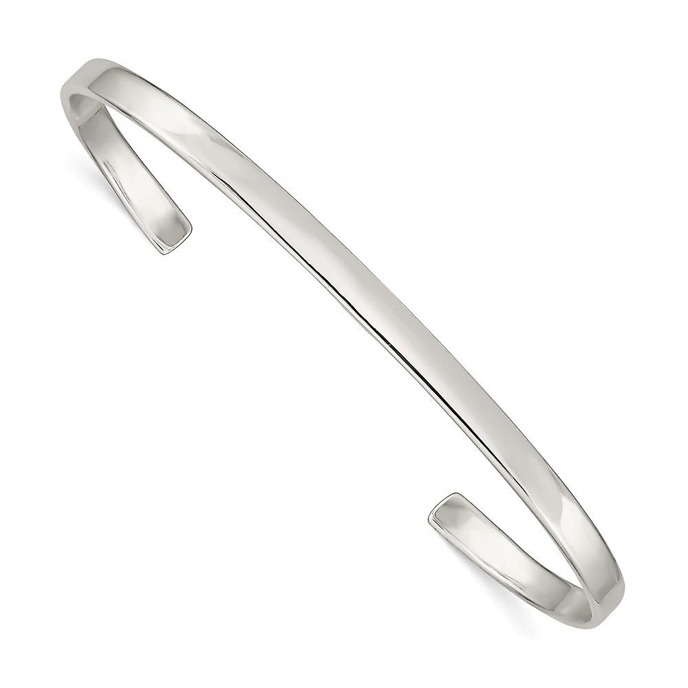 925 Sterling Silver Solid Cuff Stackable Bangle Bracelet 3mm Wide-Cuff-Bracelet for Women