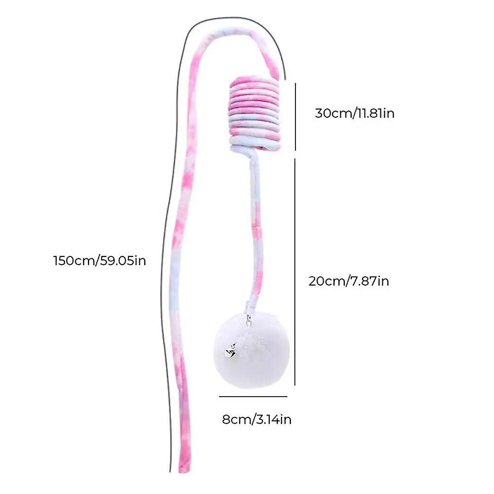 Interactive Cat Toy Coil String Spiral Interactive Toy With Suction Cup Fun Cat Biting Toy Kitten Supplies For Patio Bedroom