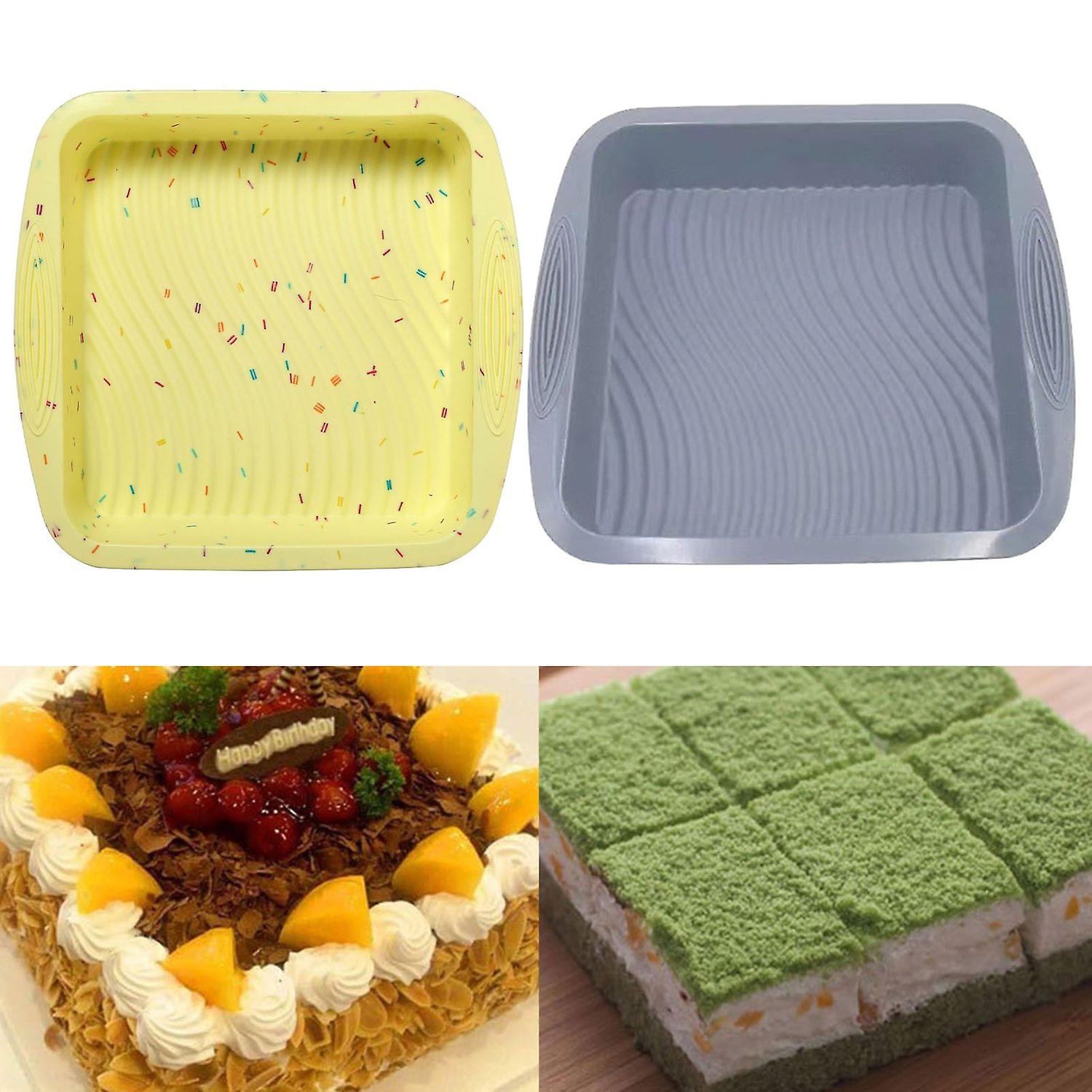 Inch Nonstick Square Cake Pan Easy Release Non-Slip High