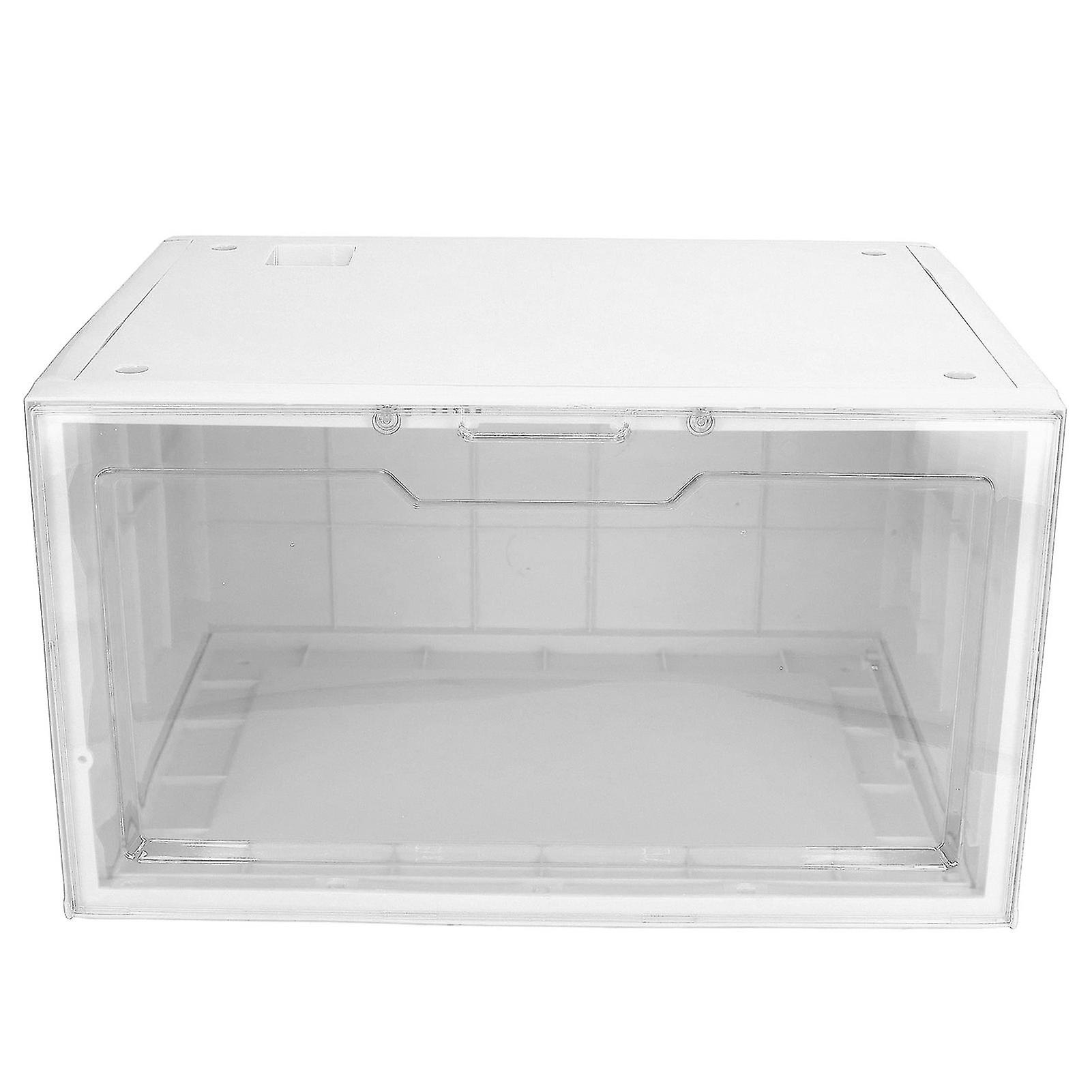 Sneakers Dustproof Thickened Transparent Shoe Box Case Clear Plastic Stackable Shoe Storage Box