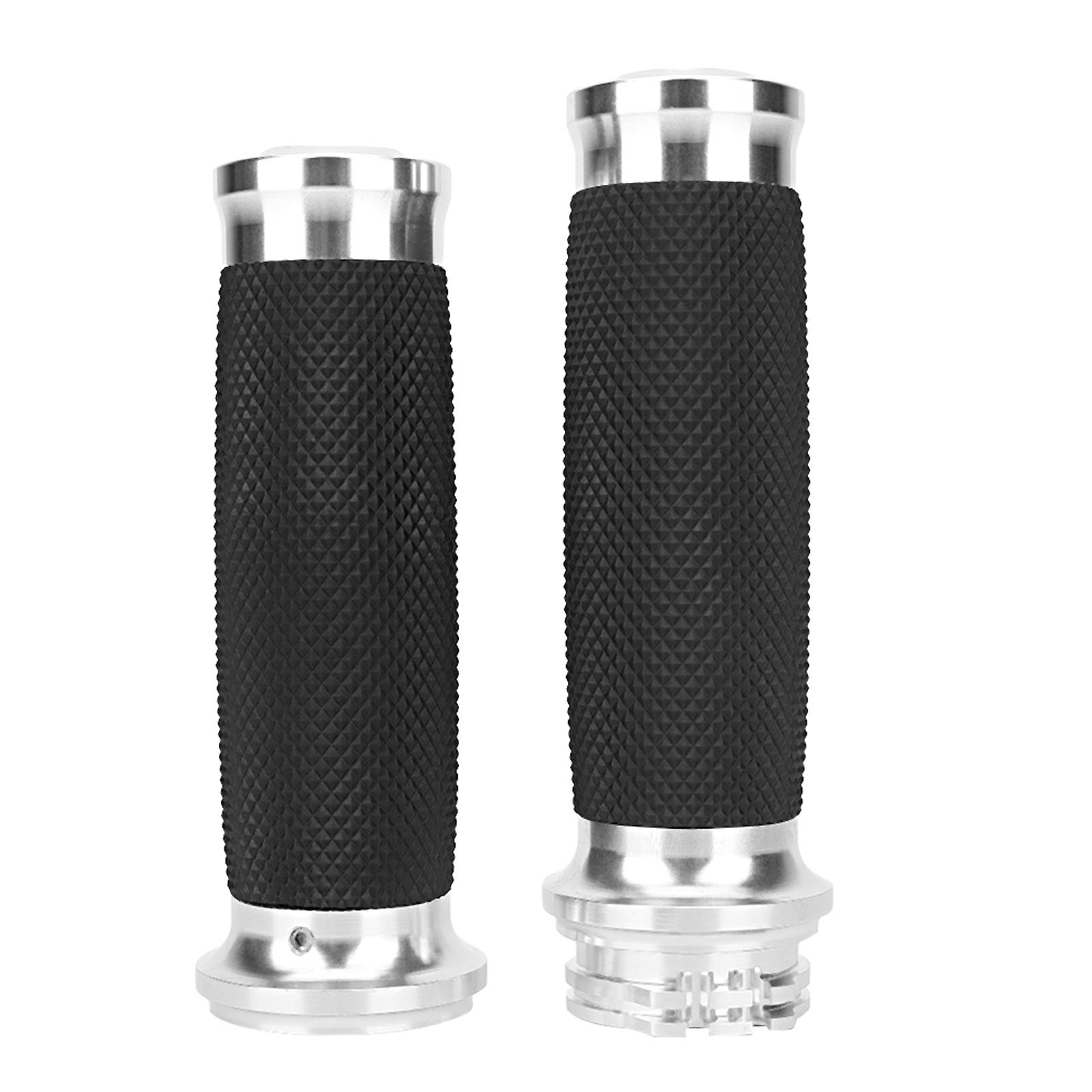 Handlebar Grips,1Pair Universal Motorcycle 25mm Rubber Handlebar Grip Handlebar Grip Cover Unparalleled Experience