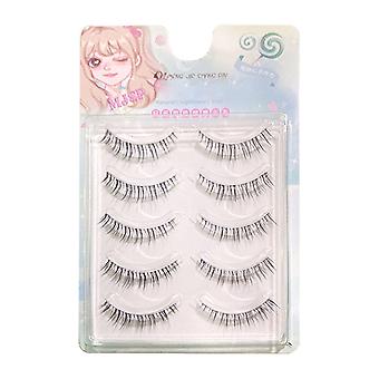 Handcraft Ultra Thin Fake Lashes Soft Sharpened Tips Natural Look Lashes For Dating Wedding Choices
